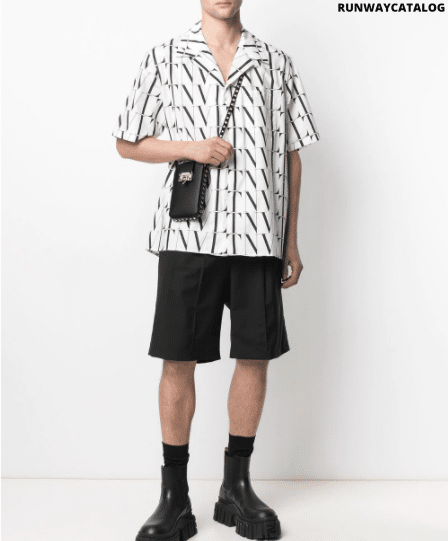 Valentino VLTN-print short-sleeve shirt