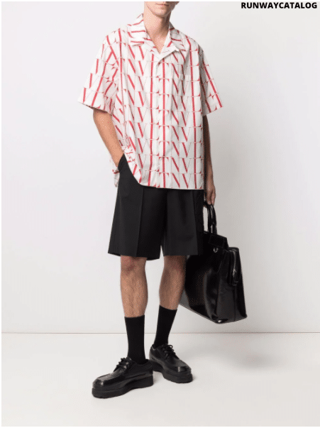 Valentino VLTN-print short-sleeve shirt